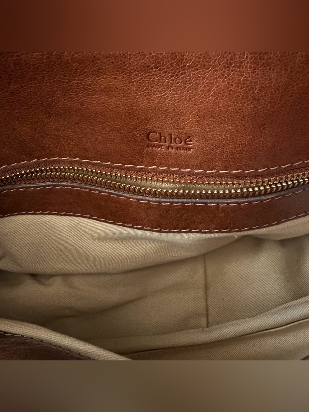 Chloé Héloïse Brown Distressed Leather Braided Shoulder Bag - Picture 13 of 15
